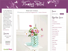 Tablet Screenshot of flamingpetal.co.nz